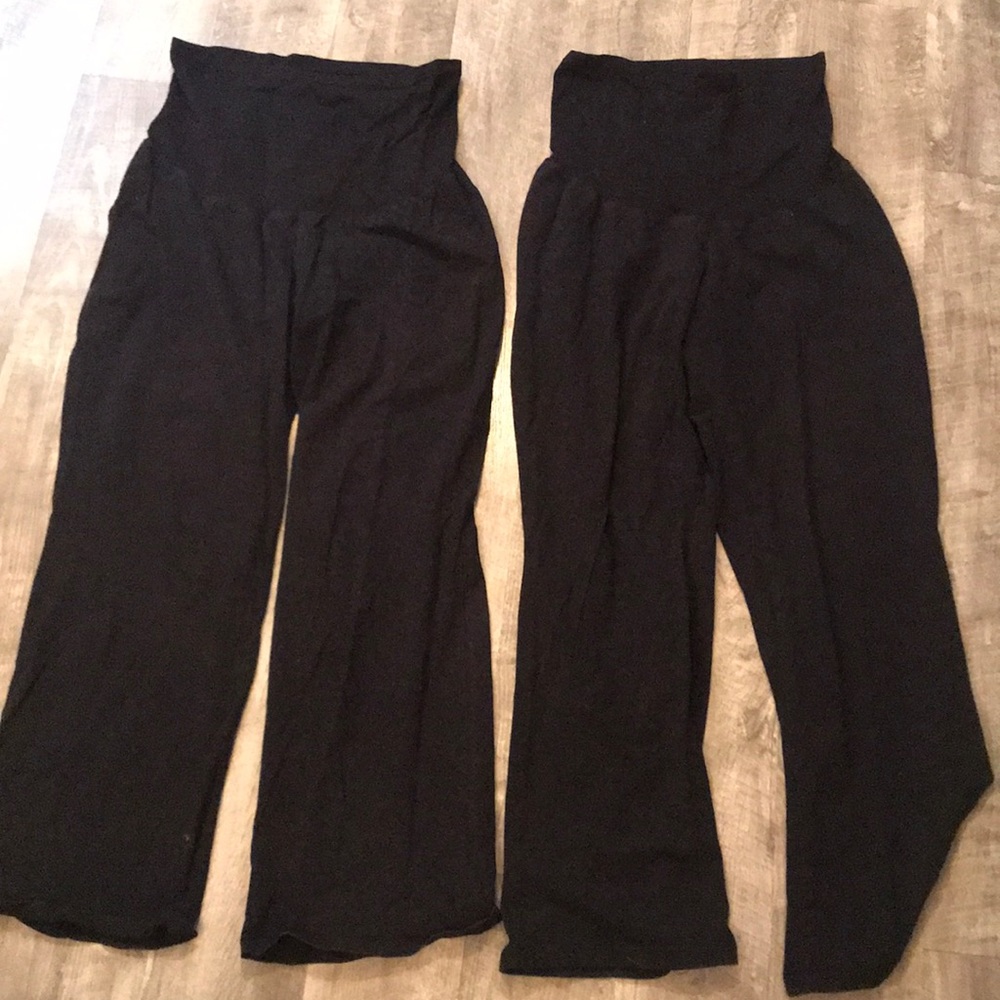 Motherhood maternity black yoga pants